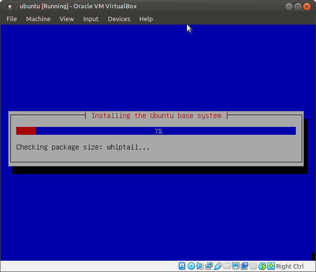 Ubuntu 4.10, Warty Warthog, setup install the Ubuntu base system