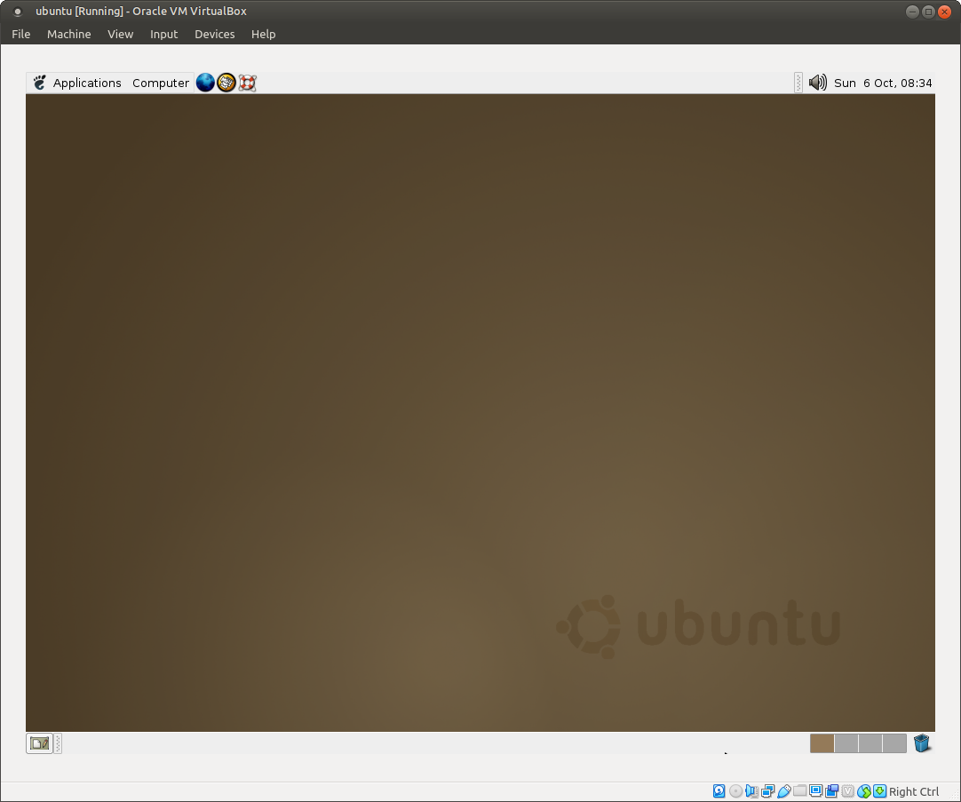 Ubuntu 4.10, Warty Warthog, gnome desktop
