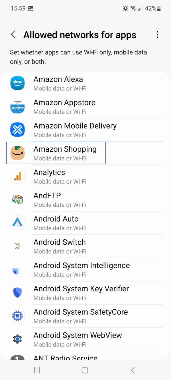 Amazon shopping