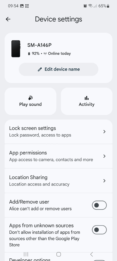 Select device